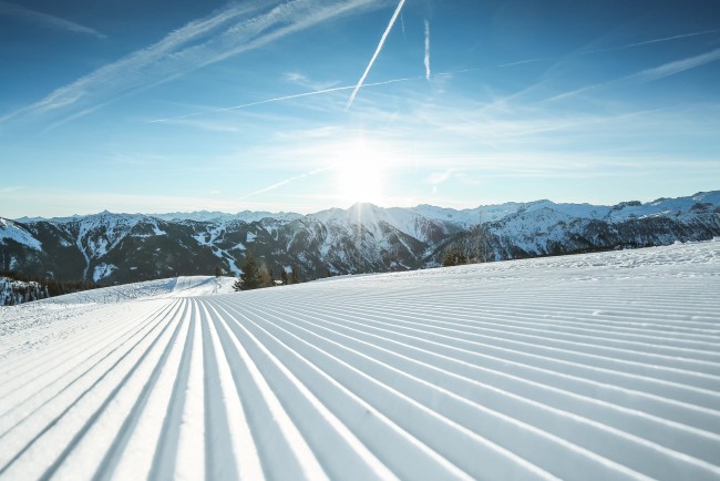 Skifahren im verschneiten Snow Space © Wagrain‑Kleinarl Tourismus